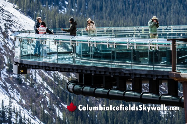 Columbia Icefields Glacier Skywalk During January